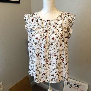 LOFT Floral Blouse